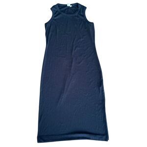 Ady P Ribbed Tank Midi Dress Black Medium